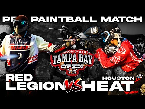 HOUSTON HEAT vs RED LEGION - PROFESSIONAL PAINTBALL MATCH - 2025 NXL TAMPA BAY OPEN - PRELIMS RAW