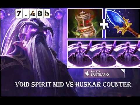 Void spirit vs Huskar counter pick 7.40 HARD GAME