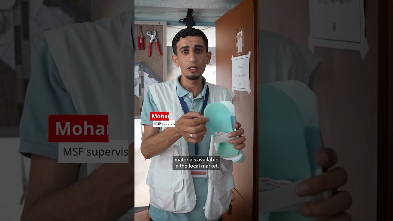 How MSF teams find alternative solutions for rehabilitation in Gaza