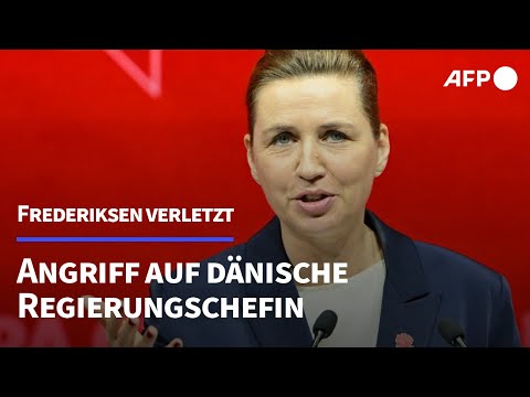 Dänische Regierungschefin Frederiksen bei Angriff verletzt | AFP