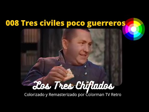 008 Los Tres Chiflados,   Tres civiles poco guerreros - A Color 1935 (Audio Latino) REMASTERIZADO