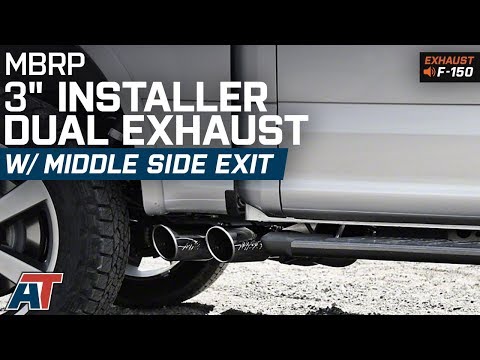 2015-2018 F150 MBRP 3" Installer Dual Exhaust - Middle Side 3.5L EcoBoost Sound Clip & Install