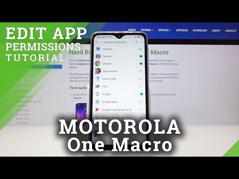 How to Enter App Permission in MOTOROLA One Macro – Change App Permission