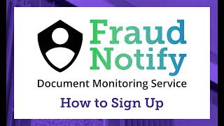 How to Sign Up for Fraud Notify - Pima County