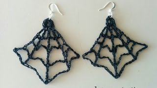 Download lagu Crochet spider web earrings mp3