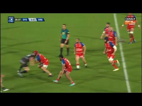luka goginava highlights grenoble - Oyonnax - 3-14 ( pro D2 final)
