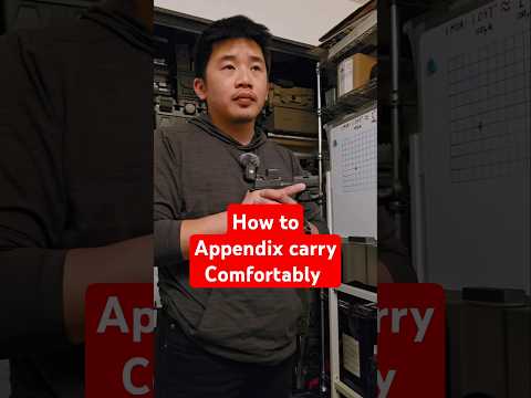 Appendix carry can be much more comfortable if done correctly... #edc #concealedcarry #ccw #9mm