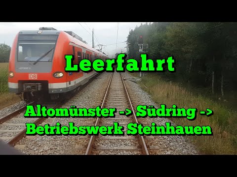 Führerstandsmitfahrt 2018 S-Bahn München - Altomünster -  Steinhausen (Leerfahrt)
