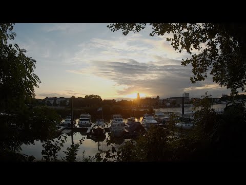 FahrradTour Koblenz am Rhein Urbar Vallendar bei Sonnenuntergang