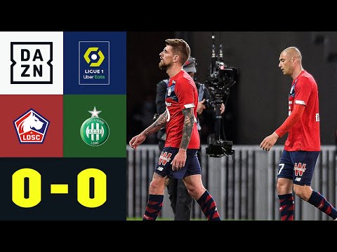 Nullnummer! Lille nur noch ein Punkt vor PSG: Lille - St. Etienne 0:0 | Ligue 1 | DAZN Highlights