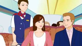 Ordering drink on a flight