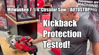 Milwaukee 7-1/4" Circular Saw | AUTOSTOP Kickback Protection Tested!