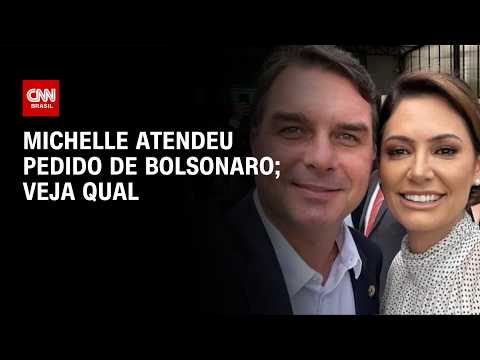 Michelle atende pedido de Bolsonaro ao gravar vídeo com Flávio | BASTIDORES CNN