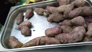 How to peel using a Knife/Sweet potatoes before or after boiling.