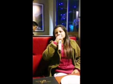Bharati Bhattacharya Live karaoke singing at a restaurant