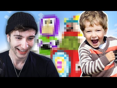 Minecraft BAU BATTLE gegen EIN KLEINES KIND | Rotpilz