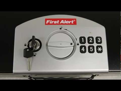 First Alert Lock Boxes First Alert 3031F Deluxe Locking Steel Security Box Advice ...