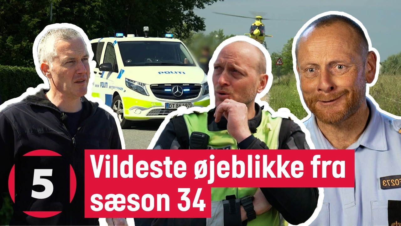 Politijagt sæson 34 vildeste øjeblikke! | Politijagt | Kanal 5 Danmark
