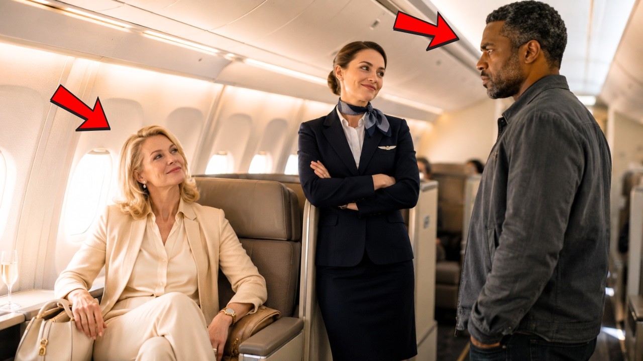 White Woman Blocked Black CEO’s Seat — Then Froze When HQ Said: “He Runs This Airline”