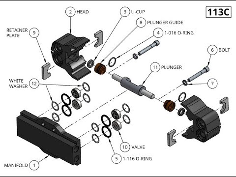No Fail 113C Power Washer Pump Rebuild Demonstration | Pumptec