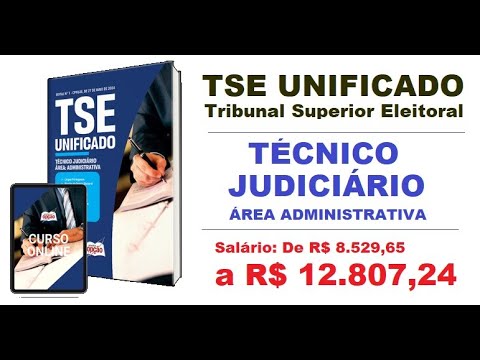 Apostila Concurso TSE Unificado Técnico Judiciário Área Administrativa   Tribunal Superior Eleitoral