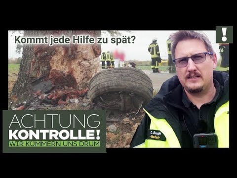 Kein Lebenszeichen? 😔 PKW prallt gegen Baum - Kommt jede Hilfe zu spät?  | Achtung Kontrolle