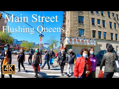Walking Main Street Flushing Queens