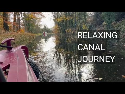 Peaceful Canal Boat Ride | 20 Minutes of Water, Nature & Soft Piano
