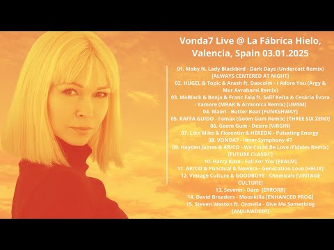 Vonda7 Live @ La Fábrica Hielo, Valencia, Spain 03.01.2025 with tracklist
