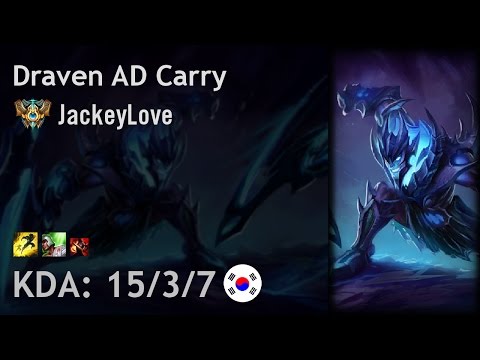 Draven AD Carry vs Caitlyn - JackeyLove - KR Challenger Patch 7.7
