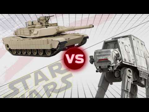 AT-AT vs M1A2 Abrams Tanks  (x5) | USA vs Star Wars: Who Would Win?