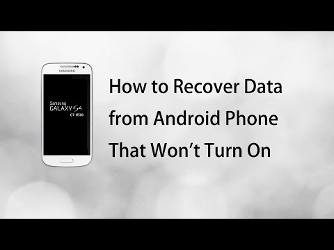 How to recover information from a cell phone that does not turn on?