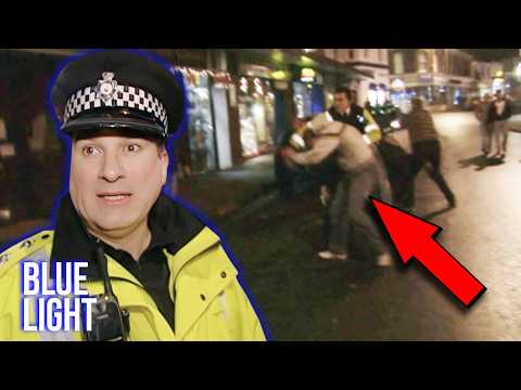 Man Attacks Cops In Mass Brawl | Night Cops | Blue Light