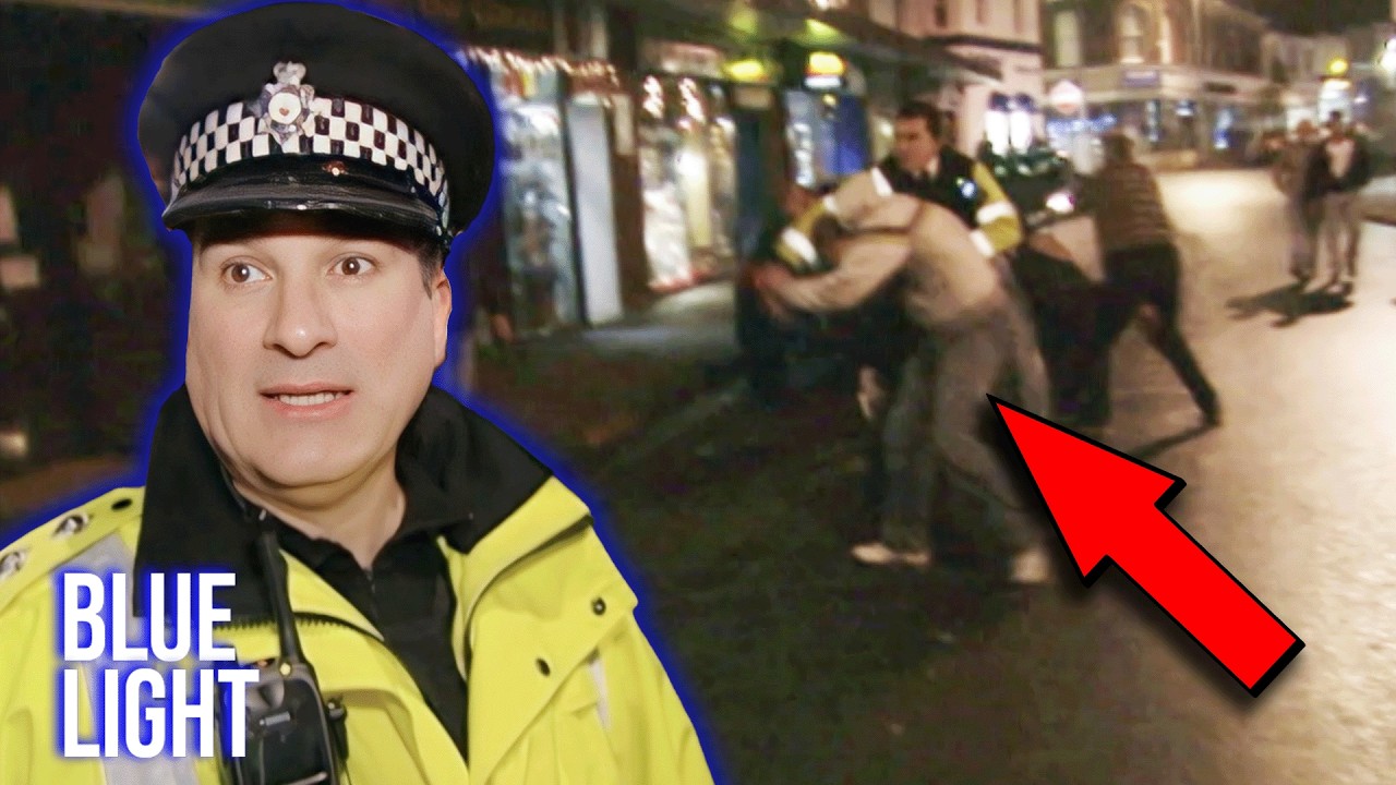 Man Attacks Cops In Mass Brawl | Night Cops | Blue Light