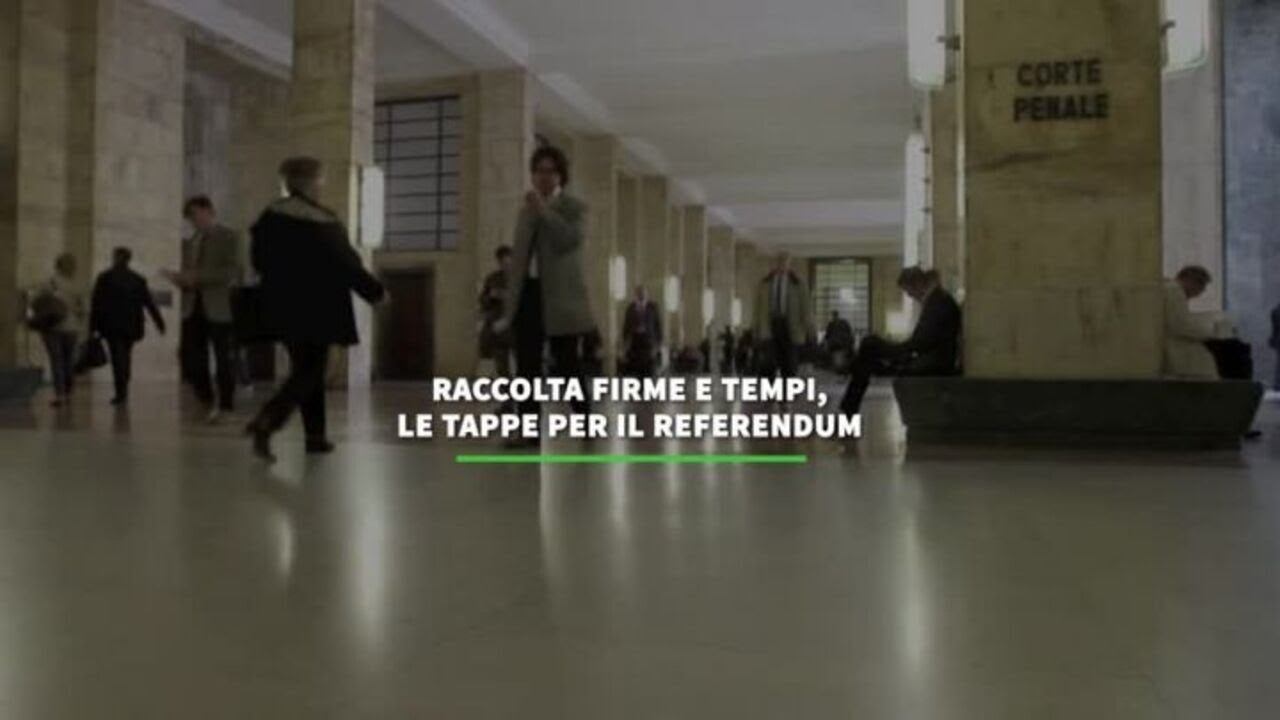 Raccolta firme e tempi, le tappe del referendum