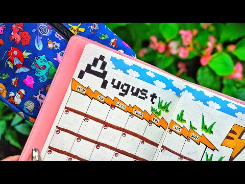 AUGUST BULLET JOURNAL! | Plan with me setup 2018 + GIVEAWAY! Video