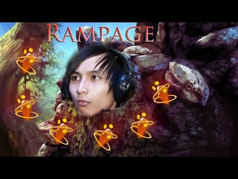 Dota 2 Singsing Tiny mid rampage epic runes