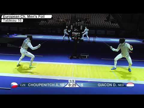 2019 741 T16 03 M F Individual Duesseldorf GER ZCH YELLOW GIACON NED vs CHOUPENITCH CZE