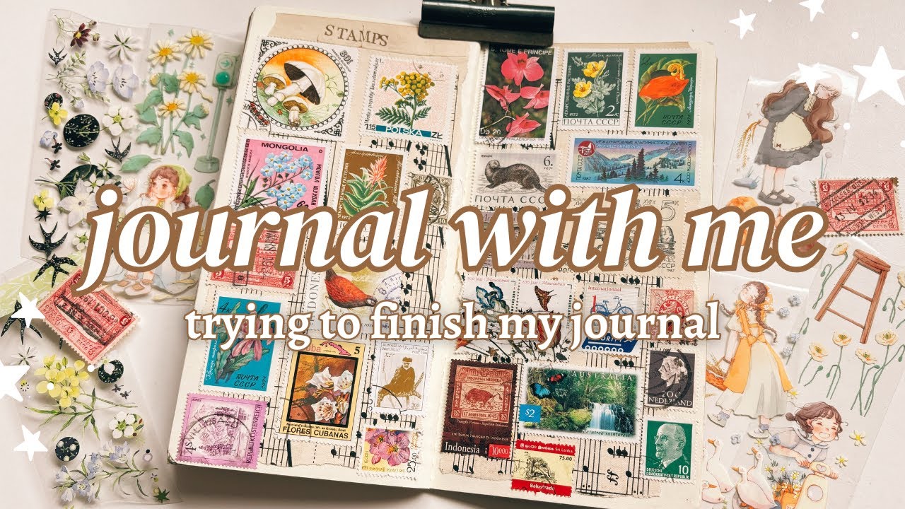 Trying to finish my journal 📖 ✨ Journal with me for the week ✷