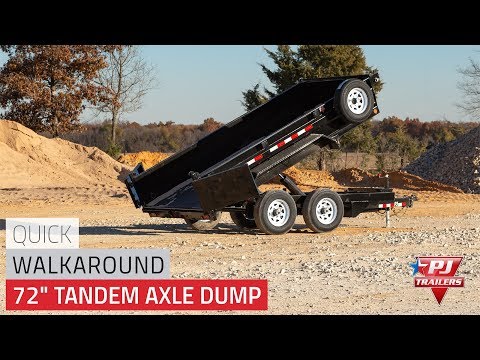 2022 PJ Trailers 72 in. Tandem Axle Dump (D3) 12 ft. in Acampo, California - Video 1