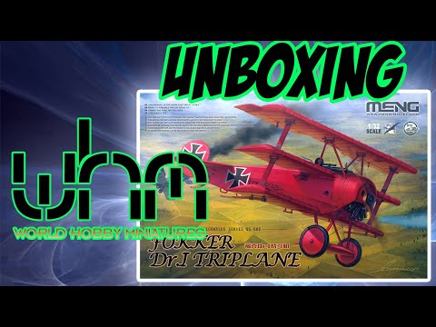 Unboxing Meng QS 002 1/32 Fokker Dr.I Triplane