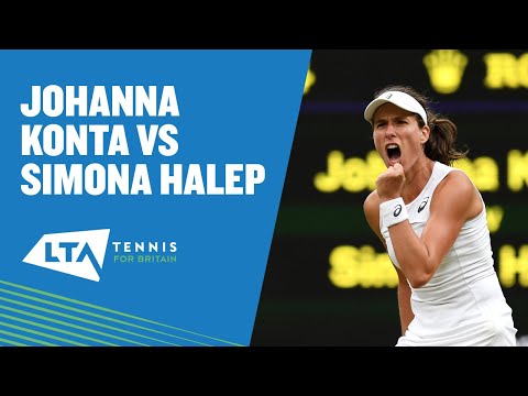Best shots from Johanna Konta vs Simona Halep at Wimbledon
