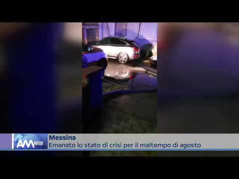 Stato di crisi e di emergenza regionale per il Messinese colpito ad agosto dalle piogge