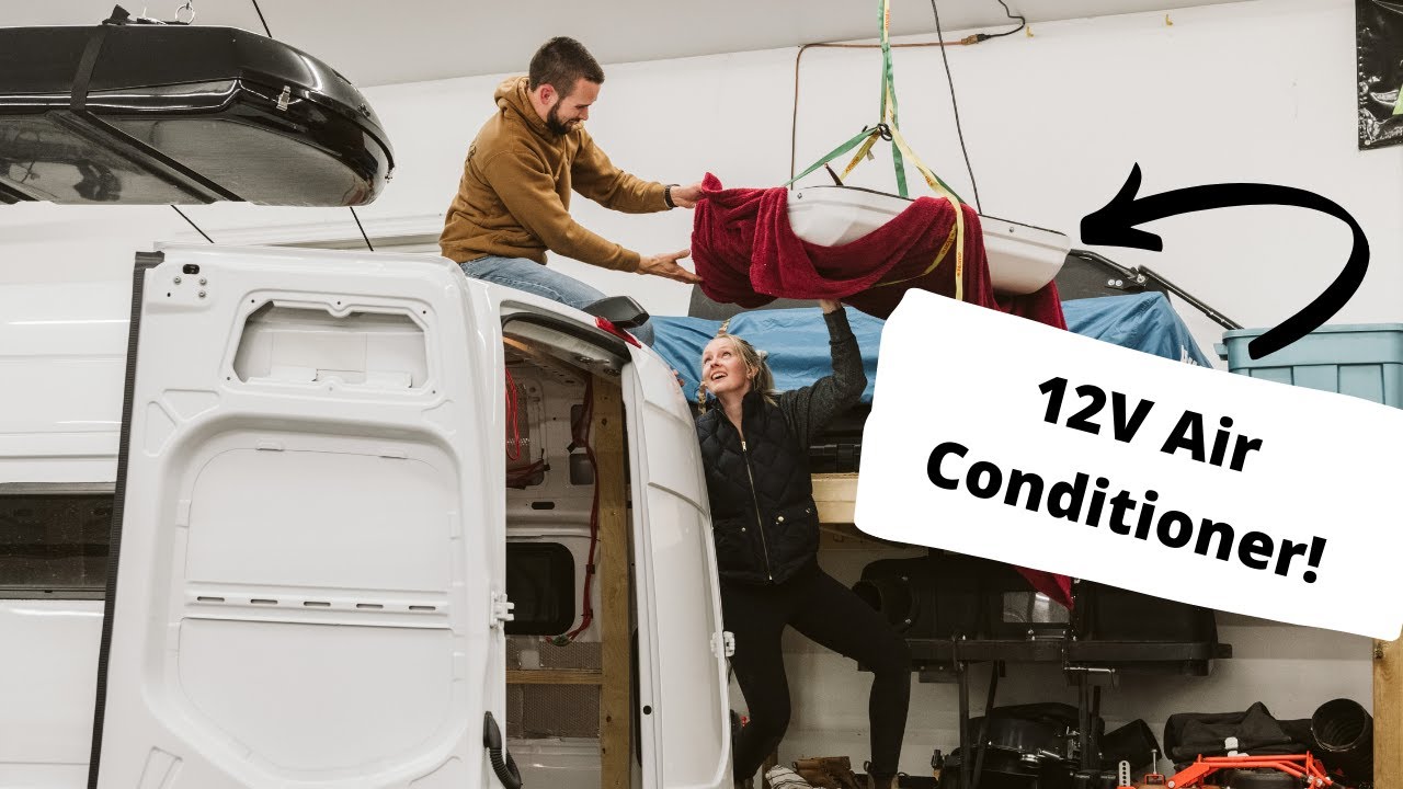 Install a 12 volt AIR CONDITIONER On A Van | Nomadic Cooling 3000 12v RV Air Conditioner