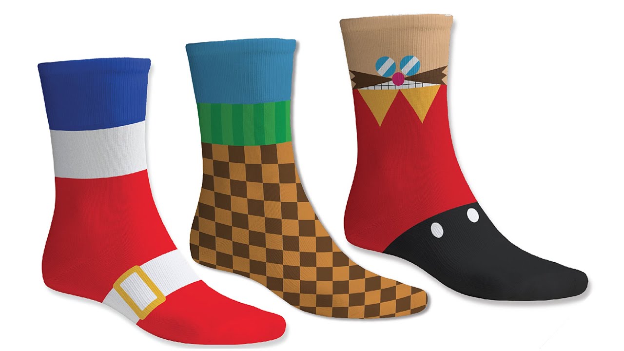 SEGA Official Sonic the Hedgehog Socks