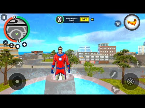 Vegas Crime Simulator 2 (SuperheroSwimming on Artificial fountains ) Games Kon –HD Android Gameplay