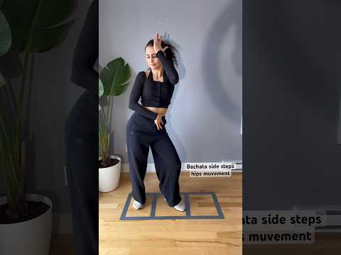Bachata tutorial side steps, hips movement #howtodance #dance #turorial #bachata