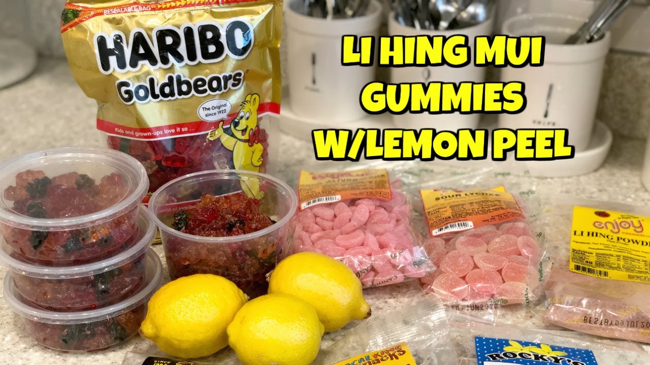 Watch video HAWAII STYLE LI HING MUI GUMMIES WITH LEMON PEEL RECIPE Now HAWAII STYLE LI HING MUI GUMMIES WITH LEMON PEEL RECIPE