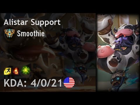 Alistar Support vs Tahm Kench - Smoothie - NA Challenger Patch 8.2