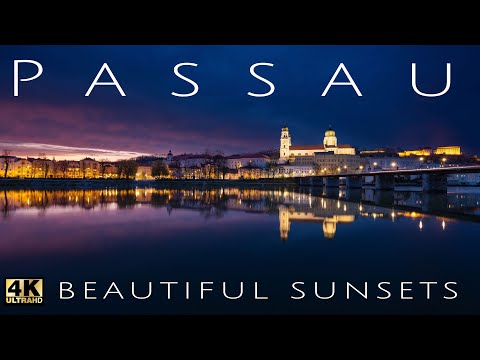 Timelapse Day to Night in Passau 4K